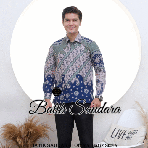 Couple Gamis Batik Bolero Motif Seno Sage - Gambar 3