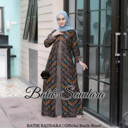 Gamis Batik Bolero Motif Songket - Gambar 10