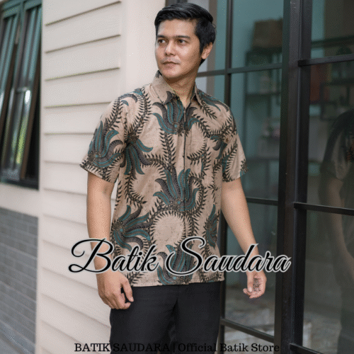 Kemeja Batik Lengan Pendek Motif Kobis