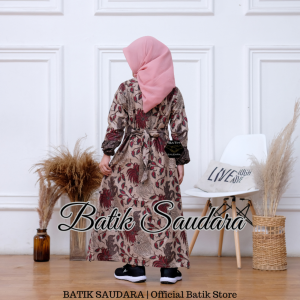 Gamis Batik Anak Motif Lompong - Gambar 2