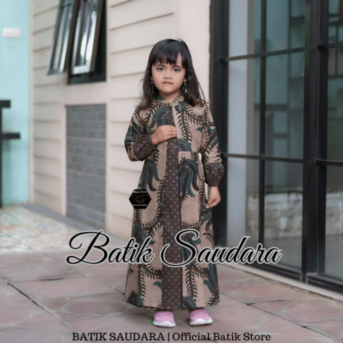 Gamis Batik Anak Motif Kobes
