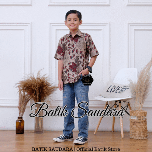 Kemeja Batik Anak Motif Lompong - Gambar 2