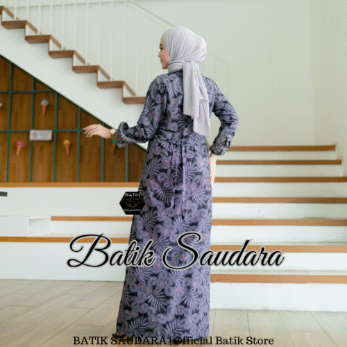 Gamis Batik Bolero Motif Ukel Abu - Gambar 2