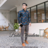 Kemeja Batik Lengan Panjang Motif Prabu Biru - Gambar 2
