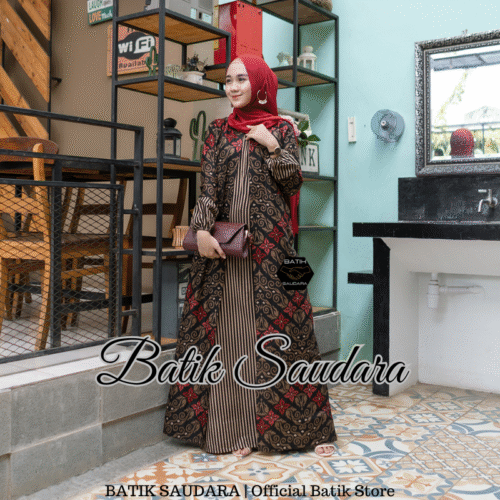 Gamis Batik Bolero Motif Songket
