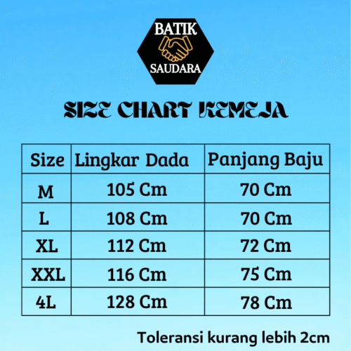 Kemeja Batik Lengan Panjang Motif Prabu Biru - Gambar 3