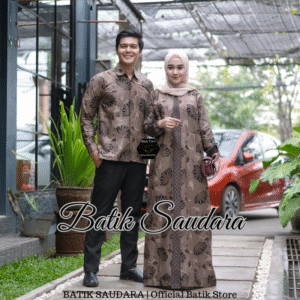Couple Gamis Batik Bolero Motif Kerang