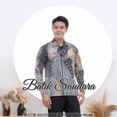 Kemeja Batik Lengan Panjang Motif Cendrawasih