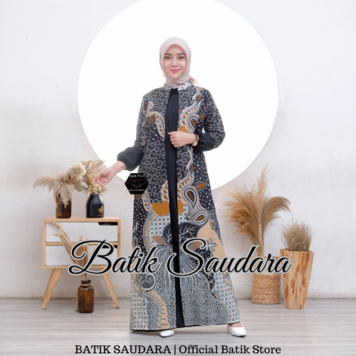 Gamis Batik Bolero Motif Cendrawasih