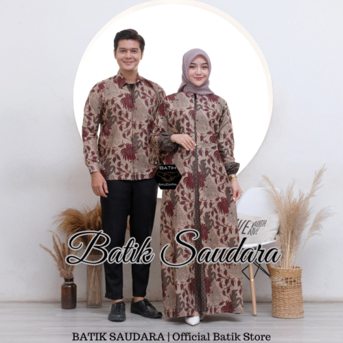 Couple Gamis Batik Bolero Motif Lompong
