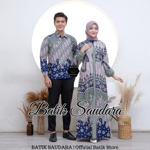 Couple Gamis Batik Bolero Motif Seno Sage