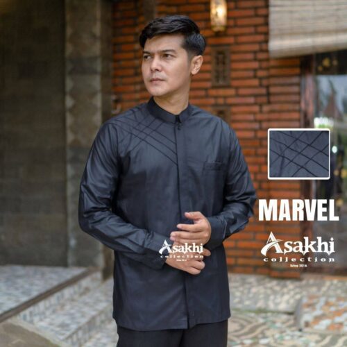 Kemeja Koko Marvel Lengan Panjang - Gambar 6
